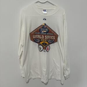 Vintage 2007 Boston Red Sox World Series Long Sleeve - Large